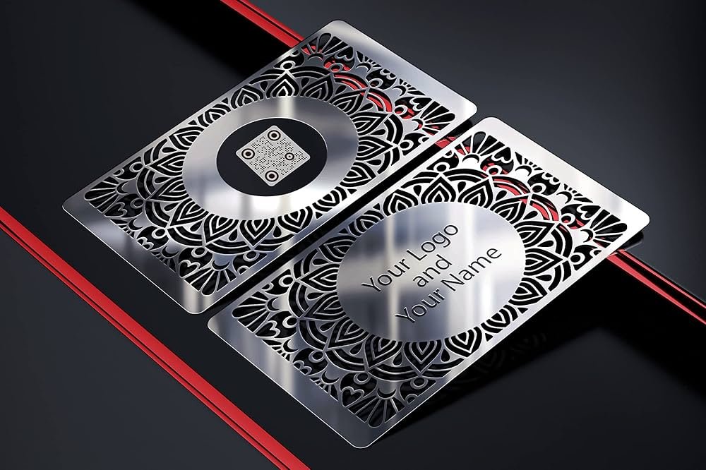 Premium Metal Visiting Cards – Single to 6 Colour Print (Pack of 50) - Image 2